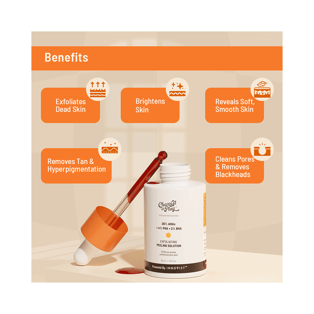 Chemist At Play 26% AHA 2% BHA 4% PHA Exfoliating Peeling Solution | Aha Bha Peeling Solution Solution - Image 5