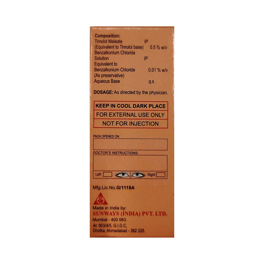 Timanol 0.5% Eye Drop - Image 2