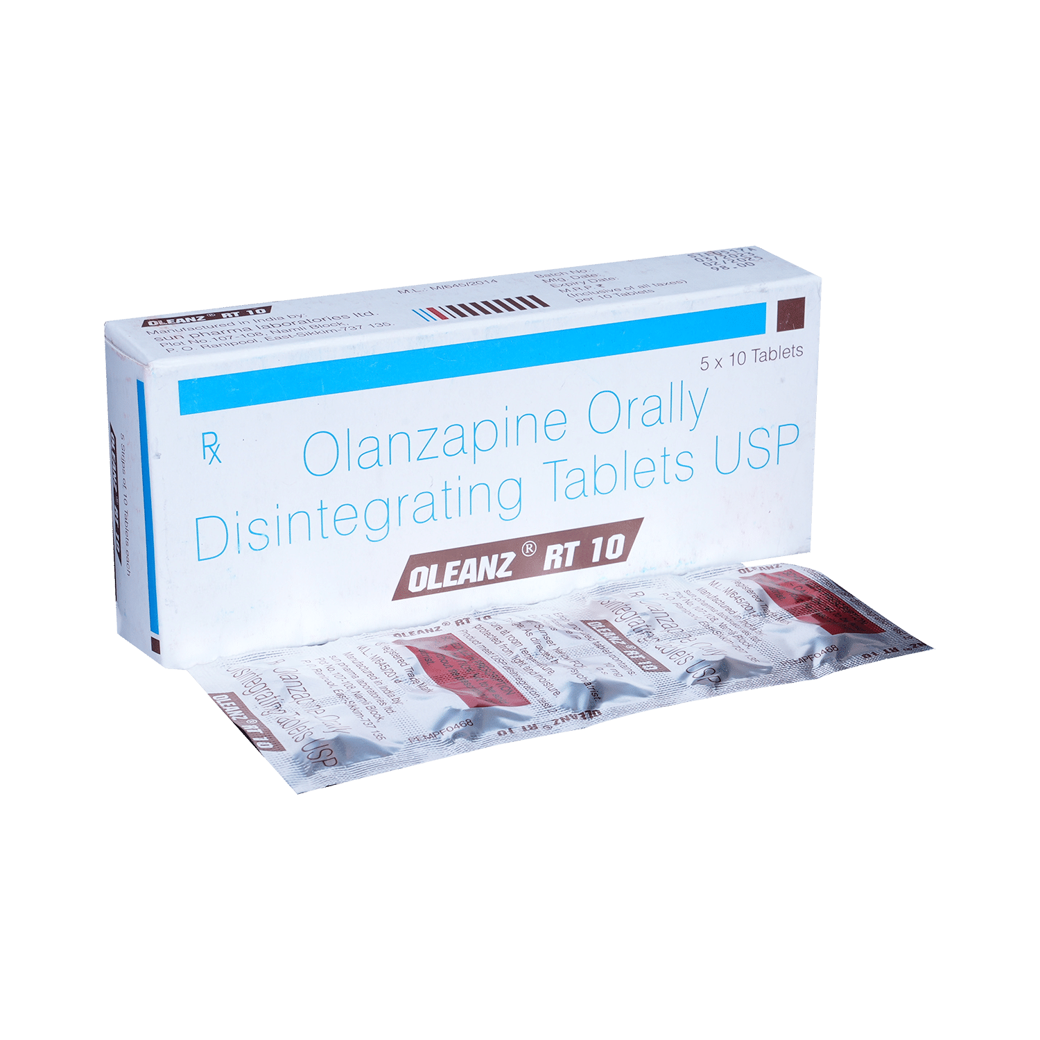 Oleanz RT 10 Disintegrating Tablet - Image 1