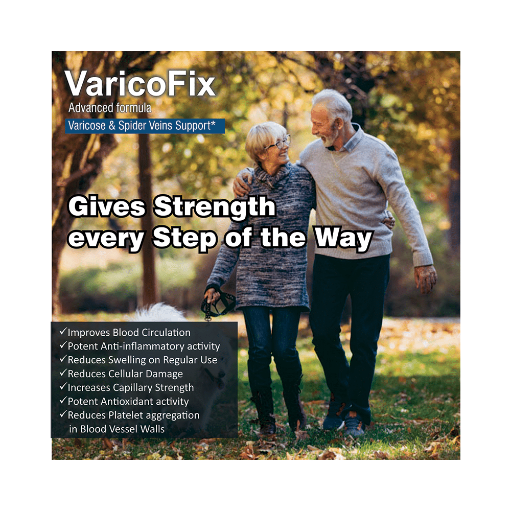Trexgenics VaricoFix Advanced Formula Varicose Veins & Spider Veins Support Veg Capsule - Image 4