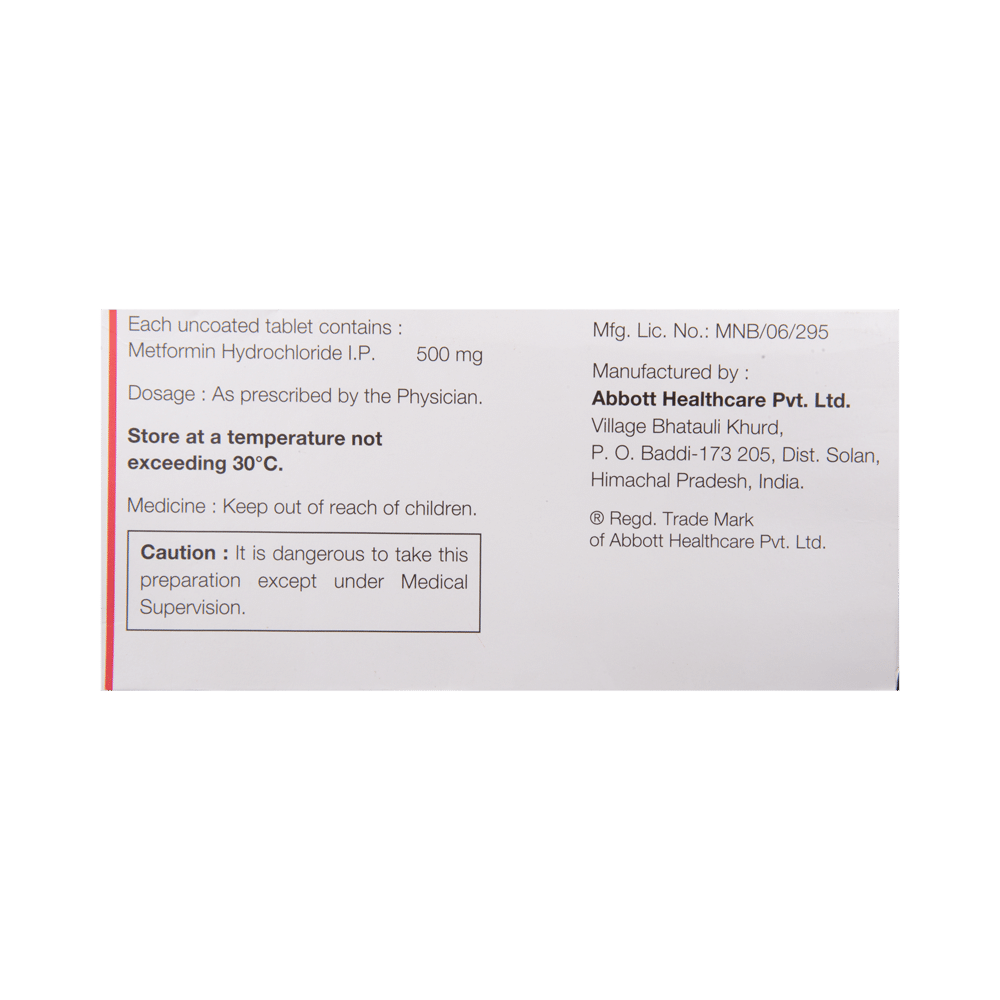 Gluformin 500 Tablet - Image 3
