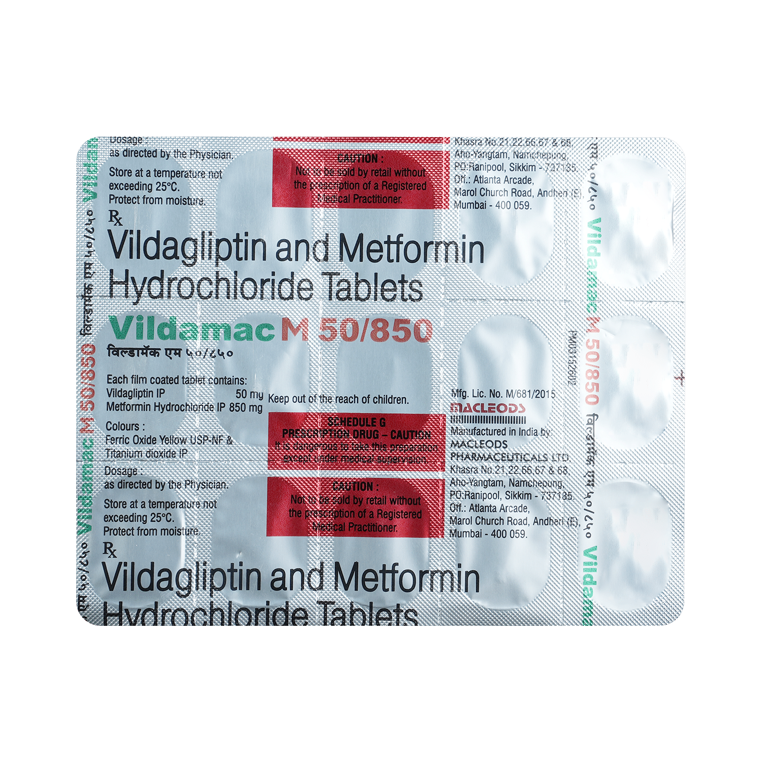 Vildamac M 50/850 Tablet - Image 5