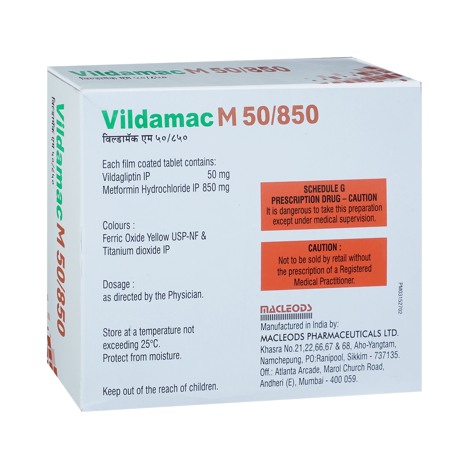 Vildamac M 50/850 Tablet - Image 3