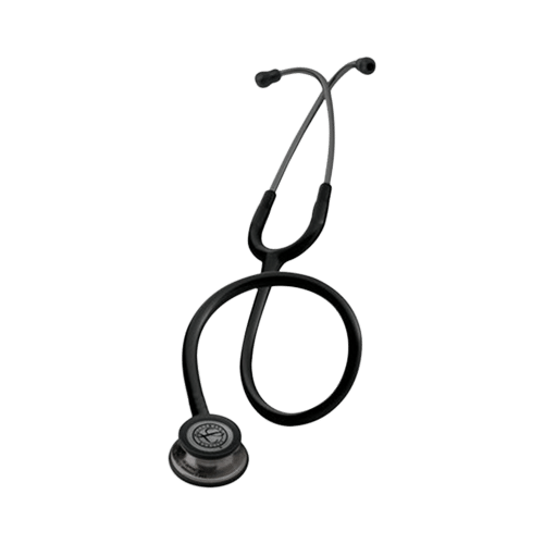 3M Littmann Classic III Stethoscope, Smoke-Finish, Black Tube, 27 inch, 5811