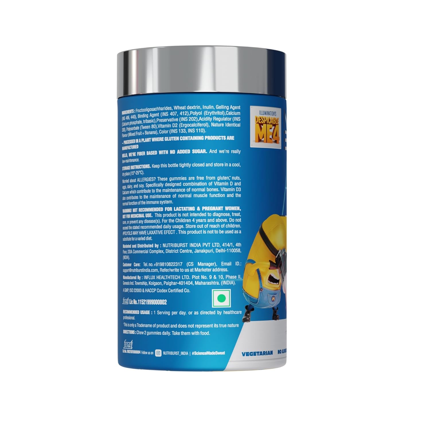 Nutriburst Minions Mighty Bones Kids Gummies - Image 2