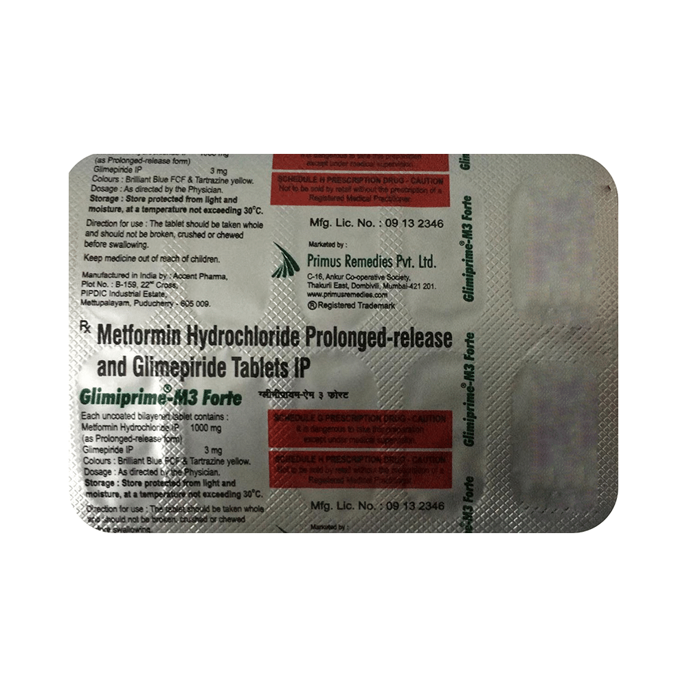 Glimiprime M 3 Forte Tablet