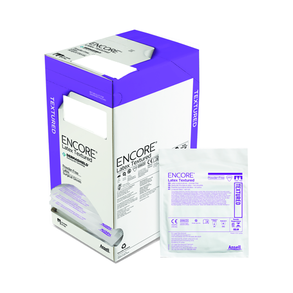 Ansell Encore Latex Textured Powder Free Surgical Glove 7 - Image 1