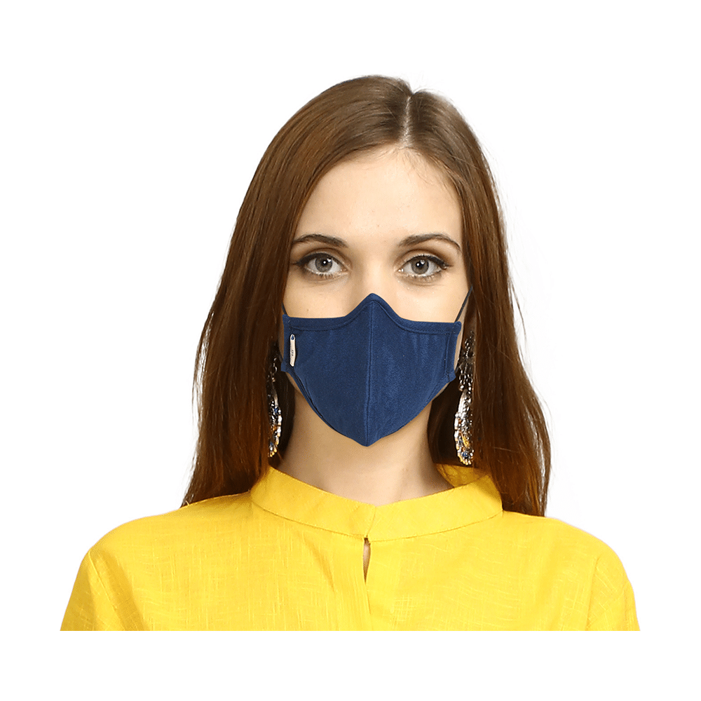 Advind Healthcare Smog-Guard N99 Pollution Mask without Valve Large Blue - Image 4