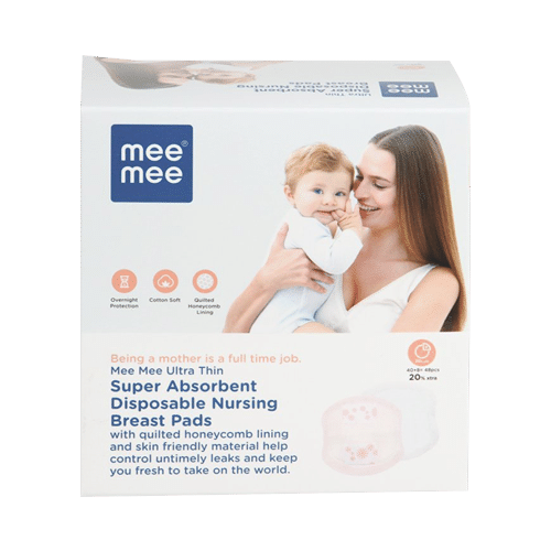 Mee Mee Ultra Thin Super Absorbent Disposable Nursing Breast Pads - Image 1