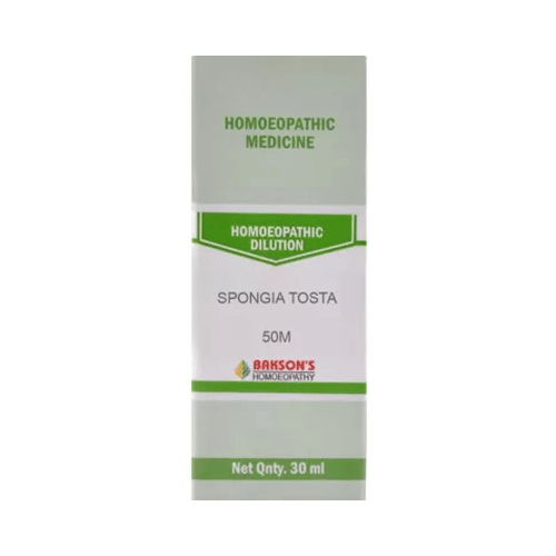Bakson's Homeopathy Spongia Tosta Dilution 50M - Image 1