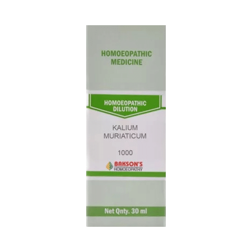 Bakson's Homeopathy Kalium Muriaticum Dilution 1000 CH - Image 1