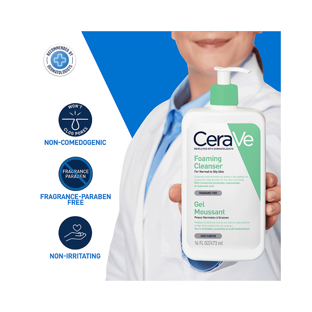 CeraVe Foaming Cleanser for Normal & Oily Skin - Image 6