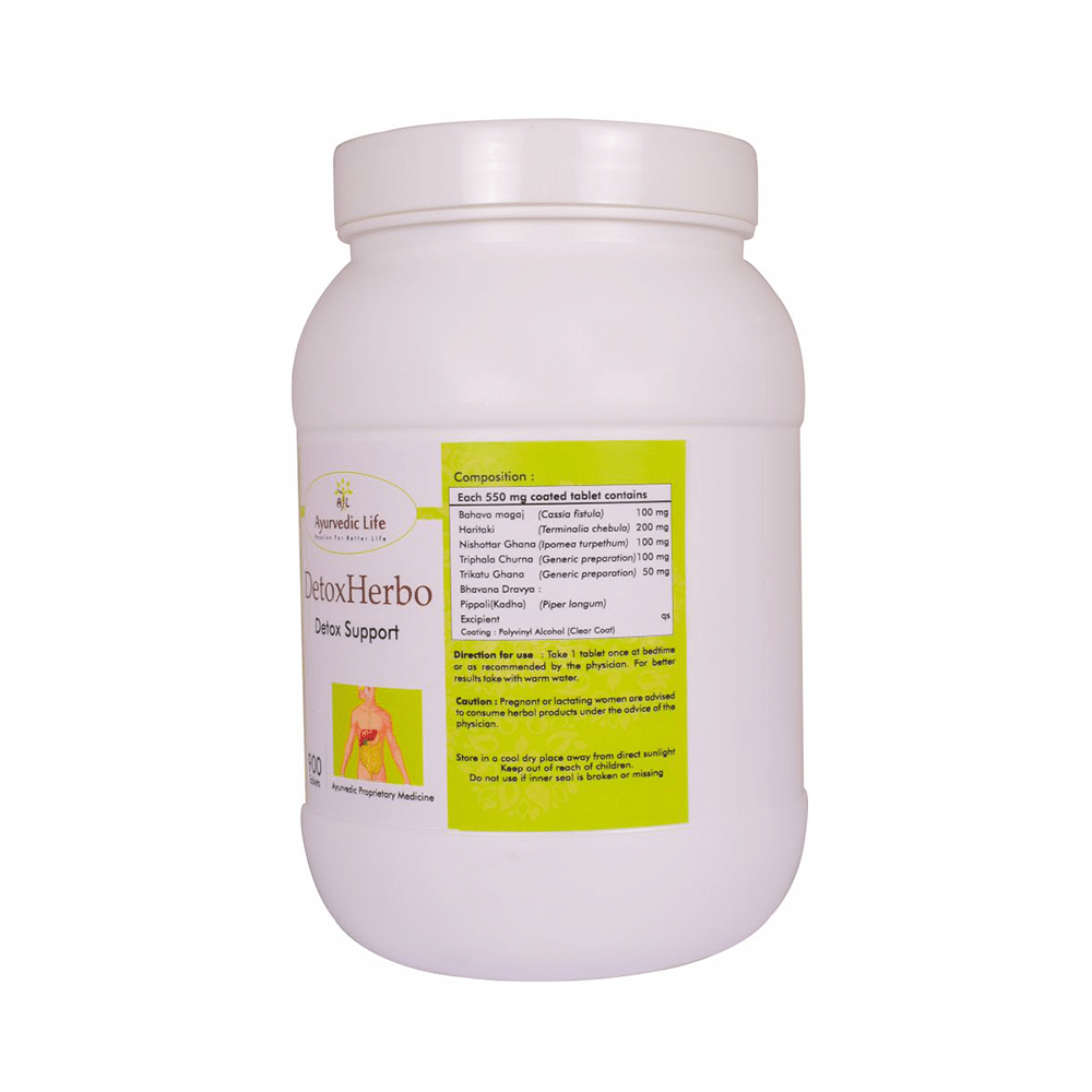 Ayurvedic Life Detoxherbo Detox Support Tablet - Image 4