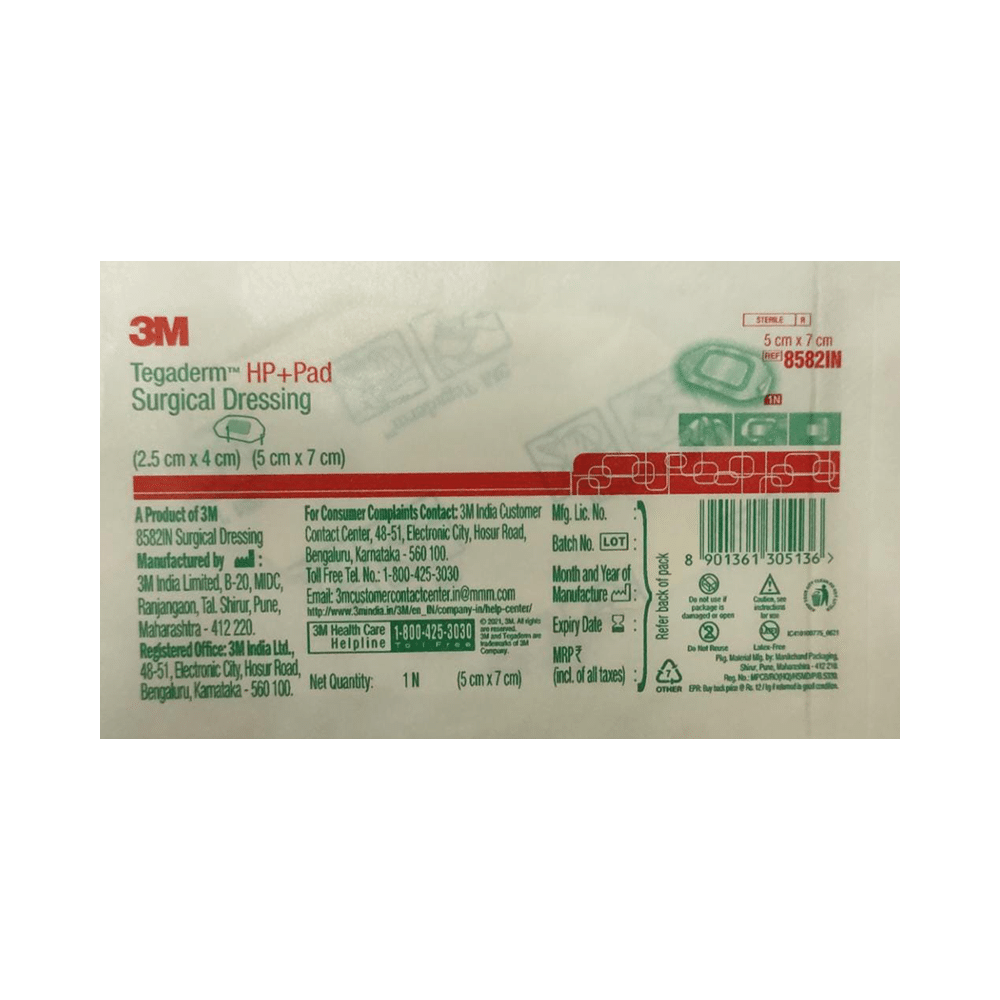 3M Tegaderm HP+ Pad 8582IN (5 X 7) cm - Image 1