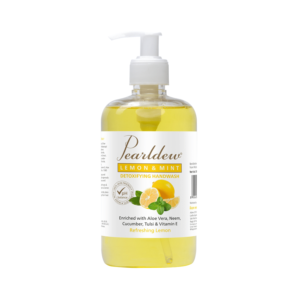 Pearldew Lemon & Mint Detoxifying Handwash (500ml Each) - Image 1