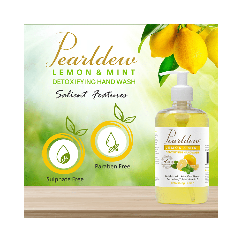 Pearldew Lemon & Mint Detoxifying Handwash (500ml Each) - Image 7