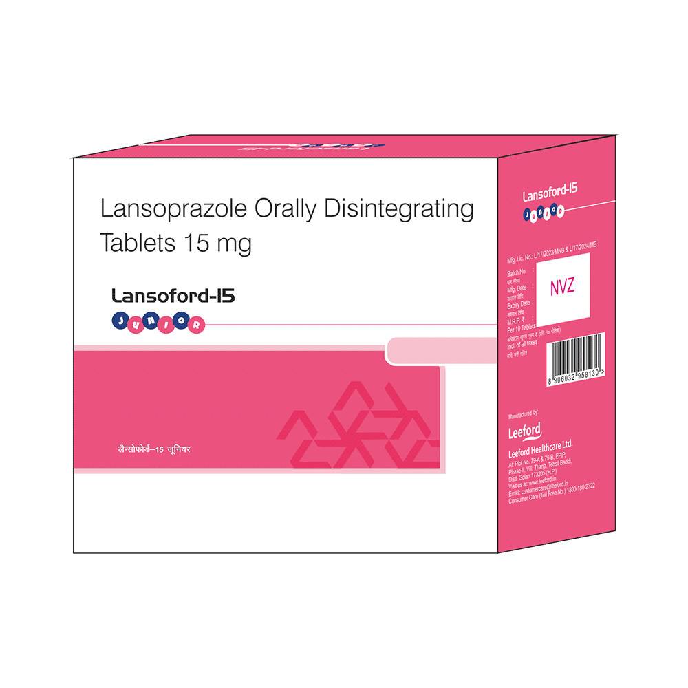 Lansoford Junior 15mg Tablet DT - Image 1