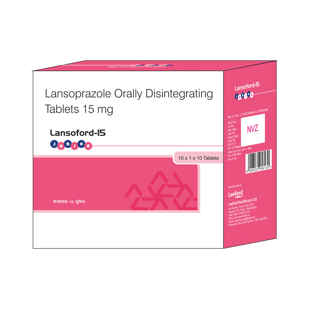 Lansoford Junior 15mg Tablet DT - Image 3