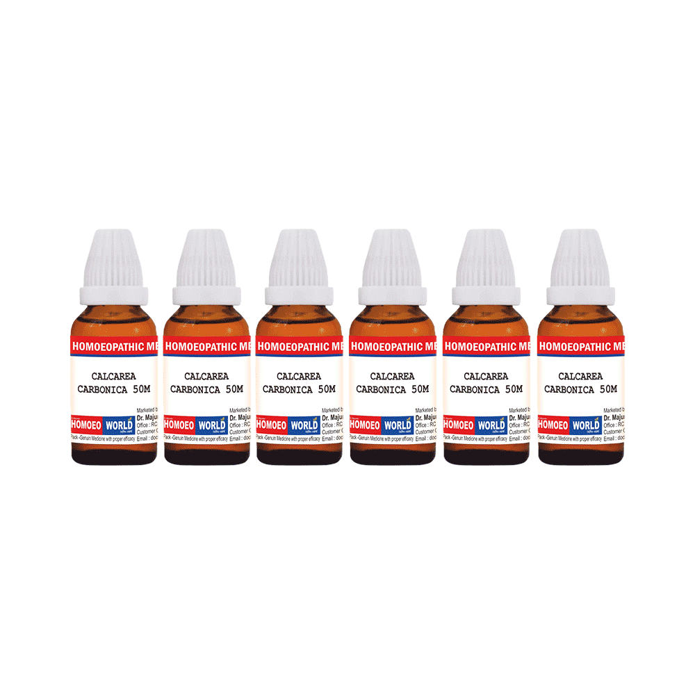 Dr. Majumder Homeo World Calcarea Carbonica Dilution (30ml Each) 50M - Image 1