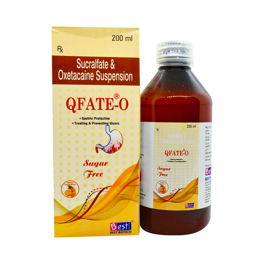Qfate-O Oral Suspension Delicious Orange Sugar Free - Image 1