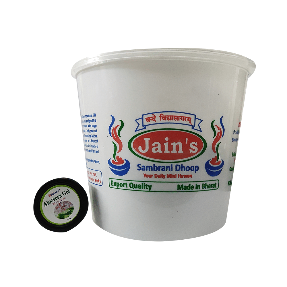 Jain's Sambrani Dhoop with Aloe Vera Gel 10gm free - Image 4