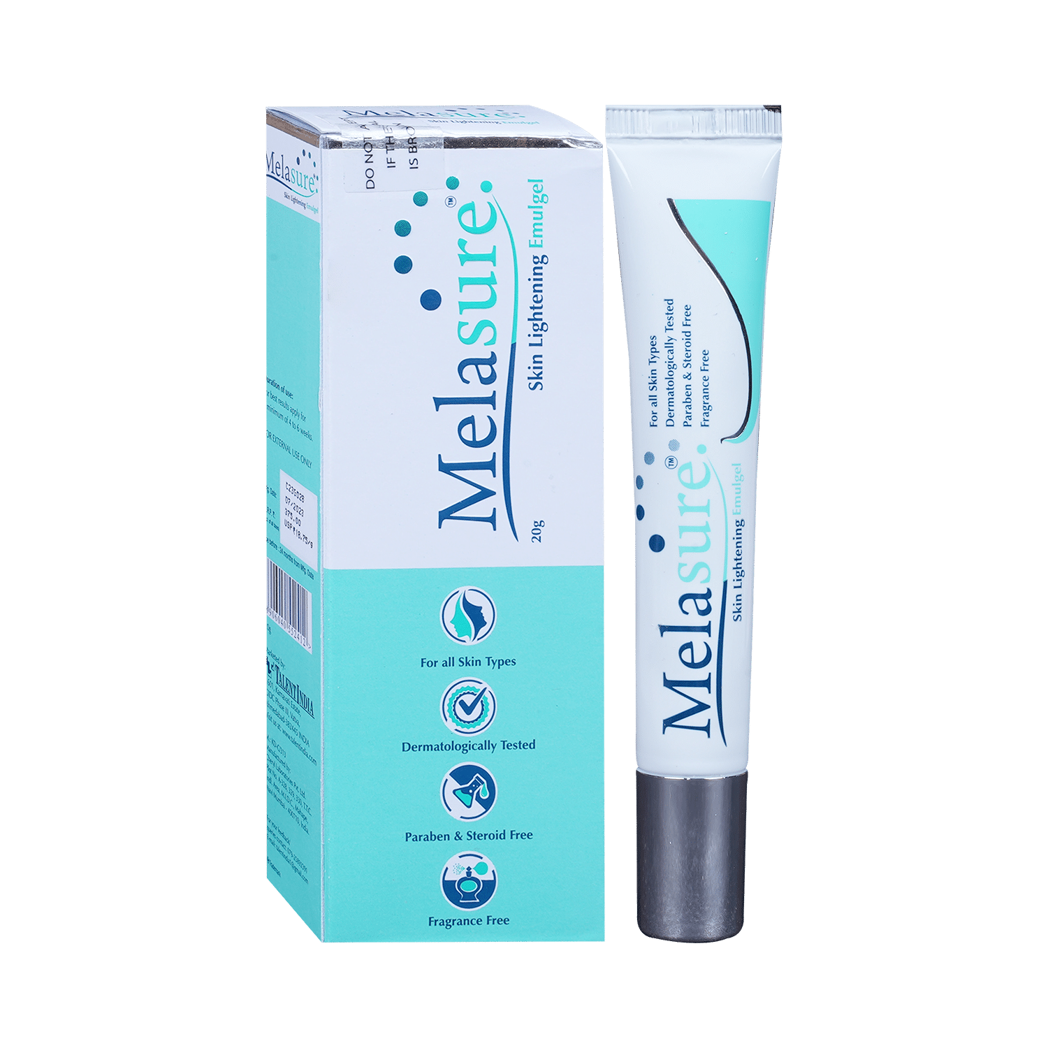 Melasure Skin Lightening Emulgel | For All Skin Types | Paraben, Steroid & Fragrance-Free - Image 1