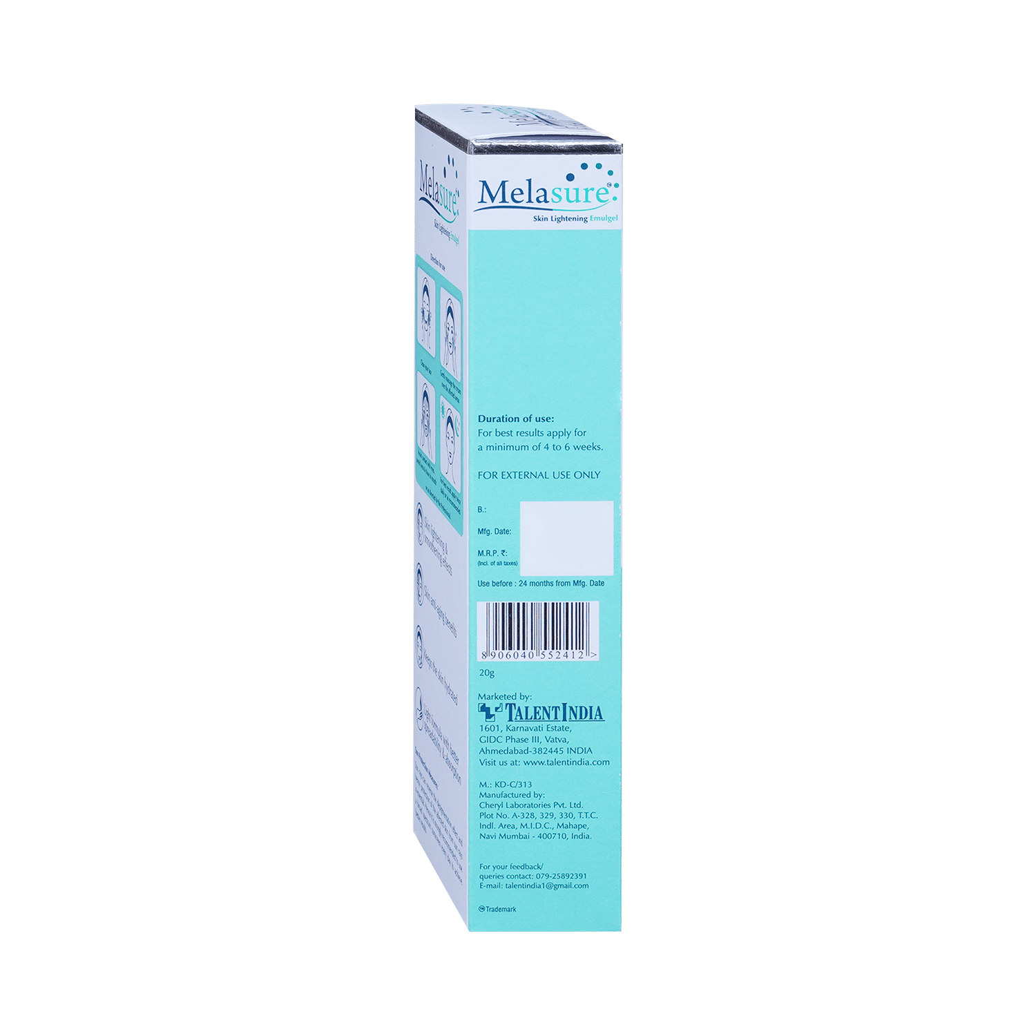 Melasure Skin Lightening Emulgel | For All Skin Types | Paraben, Steroid & Fragrance-Free - Image 5