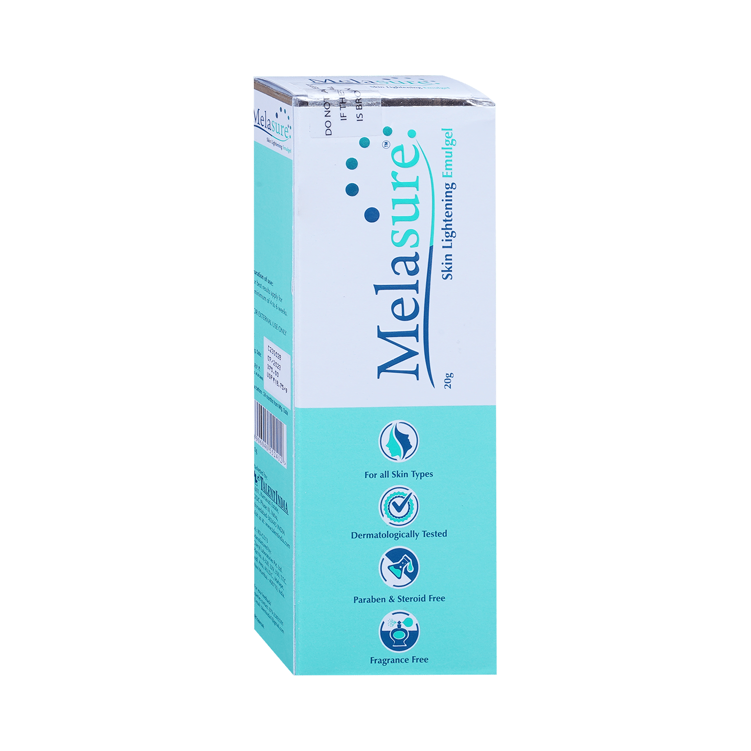 Melasure Skin Lightening Emulgel | For All Skin Types | Paraben, Steroid & Fragrance-Free - Image 2