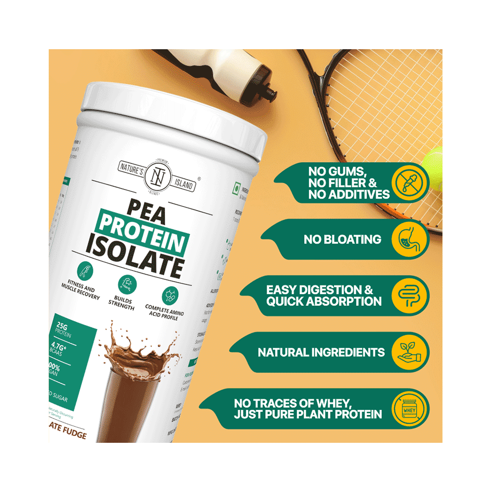 Nature's Island Pea Protein Isolate Powder Chocolate Fudge - Image 5