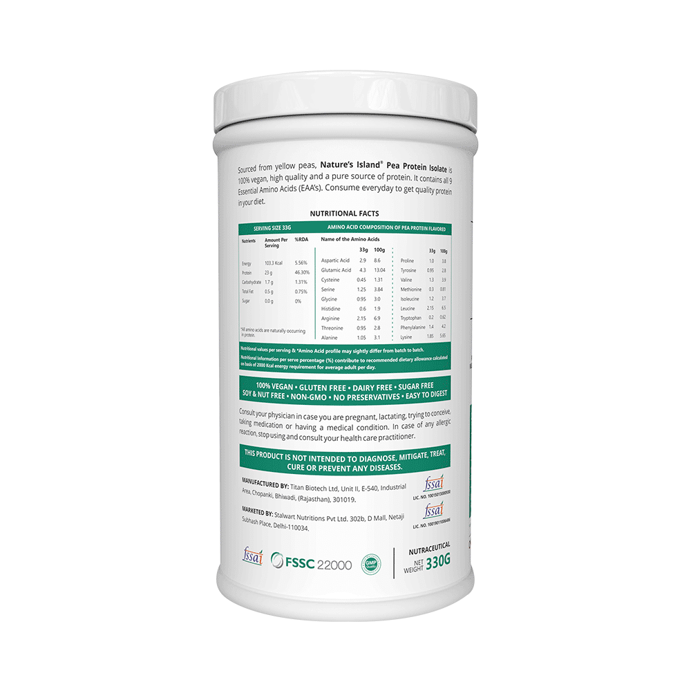 Nature's Island Pea Protein Isolate Powder Chocolate Fudge - Image 2