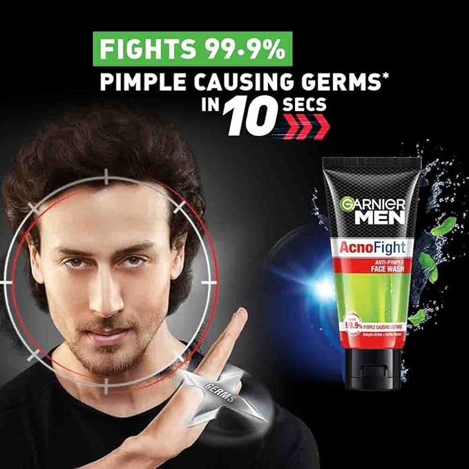 Garnier Men Acno Fight Anti-Pimple Facewash - Image 2