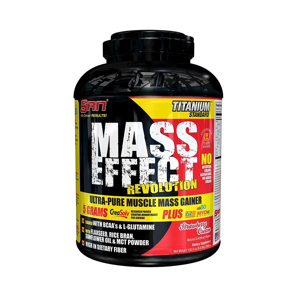 SAN Mass Effect Revolution Mass Gainer Powder Strawberry Cream - Image 1