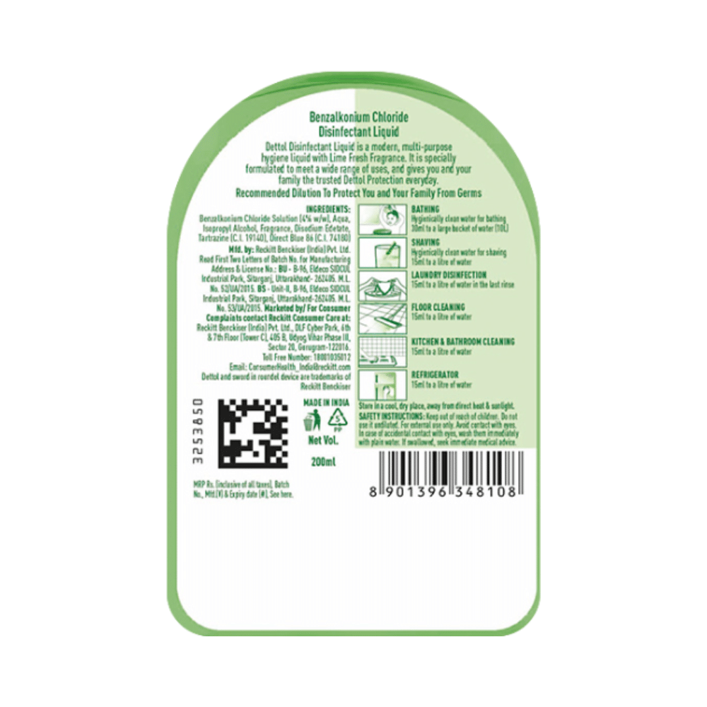 Dettol Multi-Purpose Disinfectant Liquid | Lime Fresh - Image 3