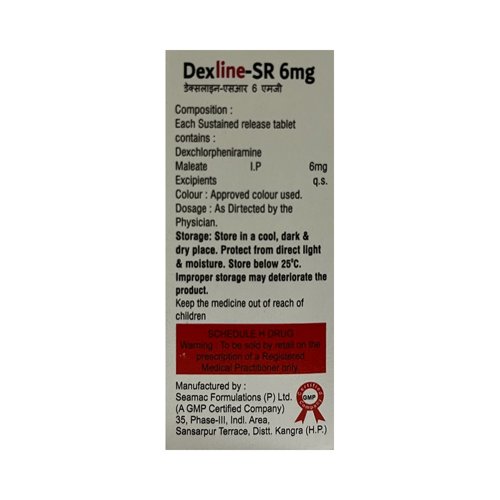 Dexline-SR 6mg Tablet - Image 2