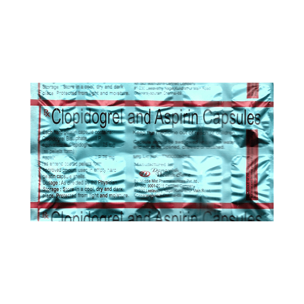 Danavish Clopidogrel+Aspirin 75mg/75mg Capsule - Image 3