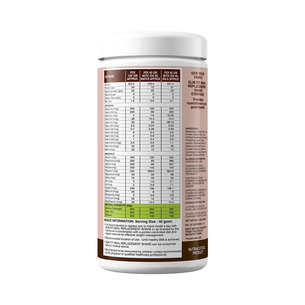 Primal Health Science Slim Fit Meal Replacement Shake  Powder Chocolate - Image 2