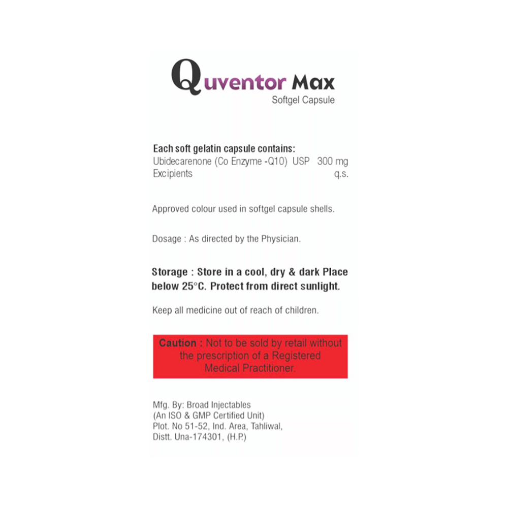 Quventor Max Softgel Capsule - Image 2