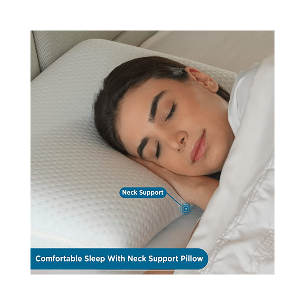 Sleepsia Memory Foam Pillow for Shoulder and Neck Pain White - Image 7