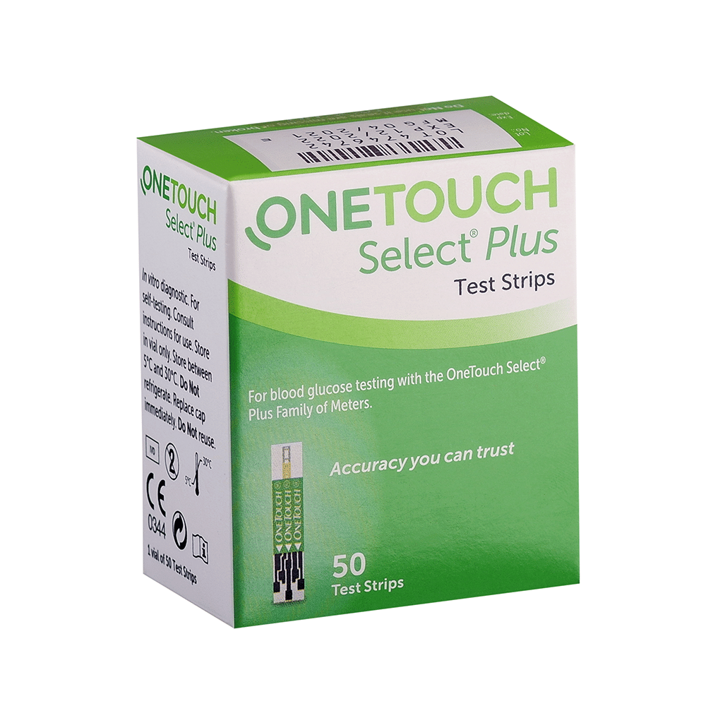 OneTouch Select Plus Simple Glucometer Value Pack (with 10 Test Strip Free) + 1 Pack of 50 Test Strip + 2 Pack of 25 Lancet - Image 9