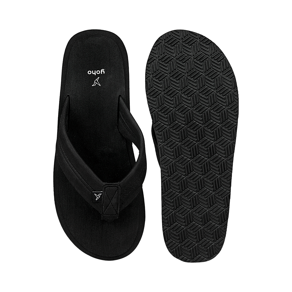Yoho Lifestyle Doctor Ortho Soft Comfortable and Stylish Flip Flop Slippers for Women Classic Black 6 - Image 4