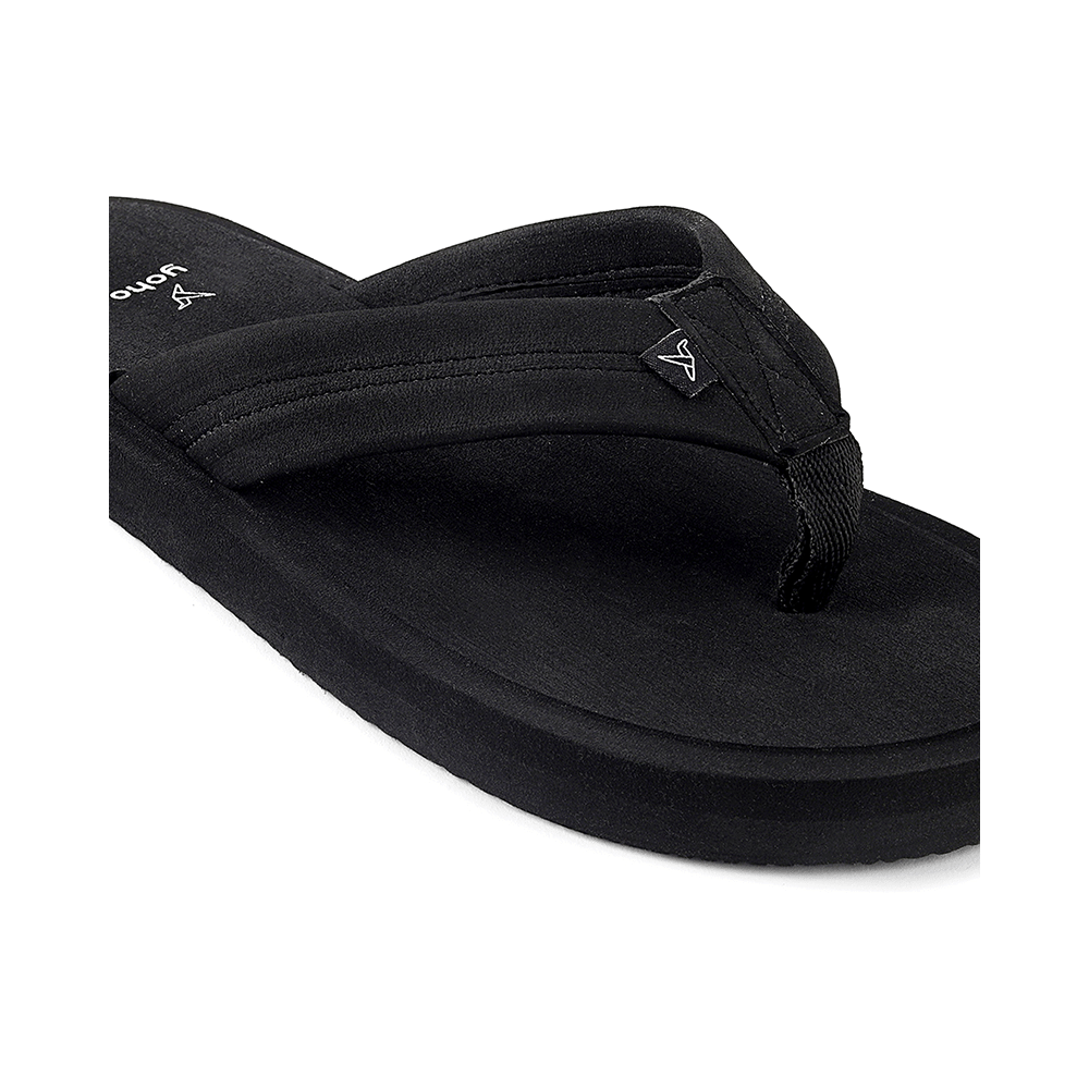 Yoho Lifestyle Doctor Ortho Soft Comfortable and Stylish Flip Flop Slippers for Women Classic Black 6 - Image 6