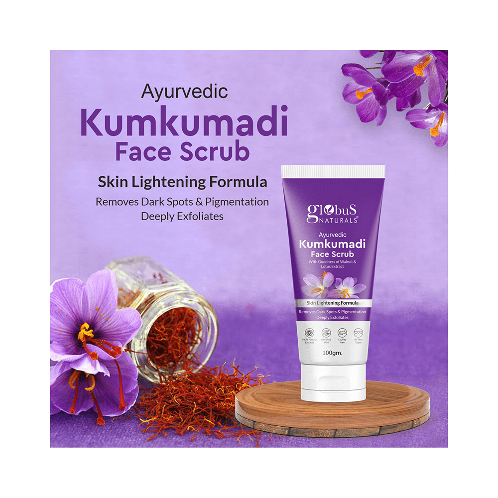 Globus Naturals Ayurvedic Kumkumadi Face Scrub (100gm Each) - Image 4