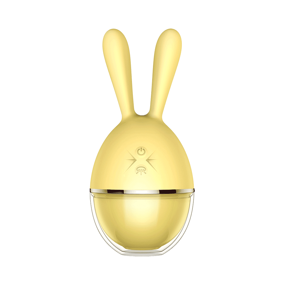MsChief Solo Bunny Shaped Air-Pulse Stimulator Yellow - Image 2