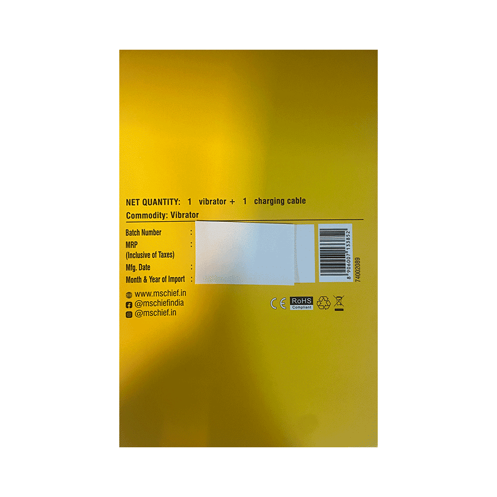 MsChief Solo Bunny Shaped Air-Pulse Stimulator Yellow - Image 3