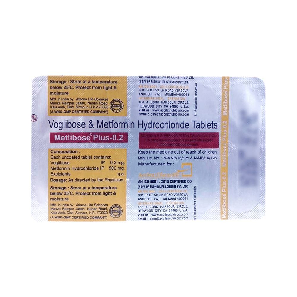 Metlibose Plus 0.2 Tablet SR - Image 3