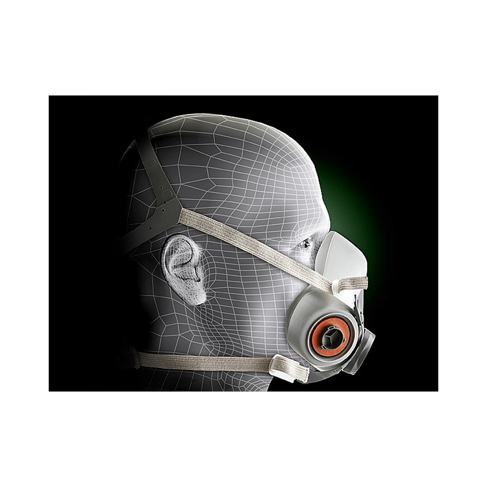 3M 6200 Half Facepiece Reusable Respirator Mask Medium - Image 6