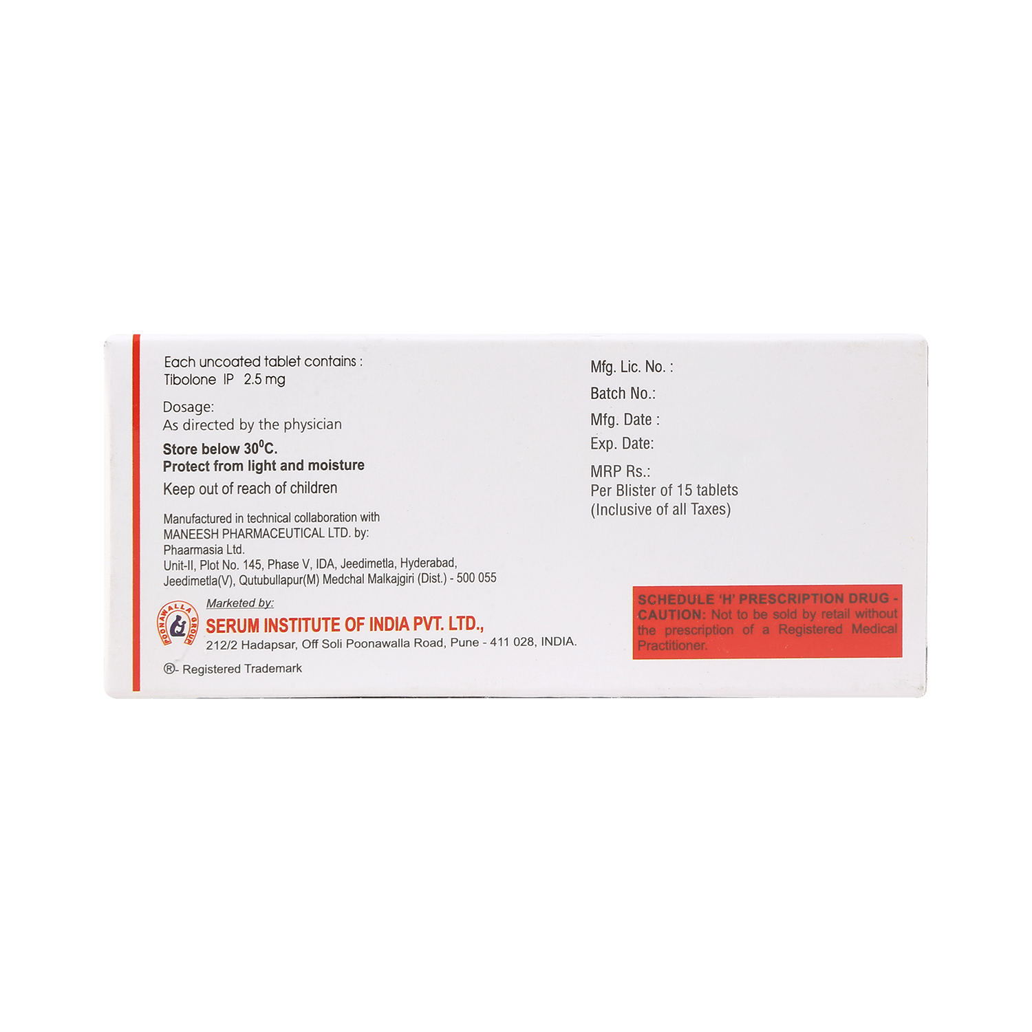 Sibolone Tablet - Image 3