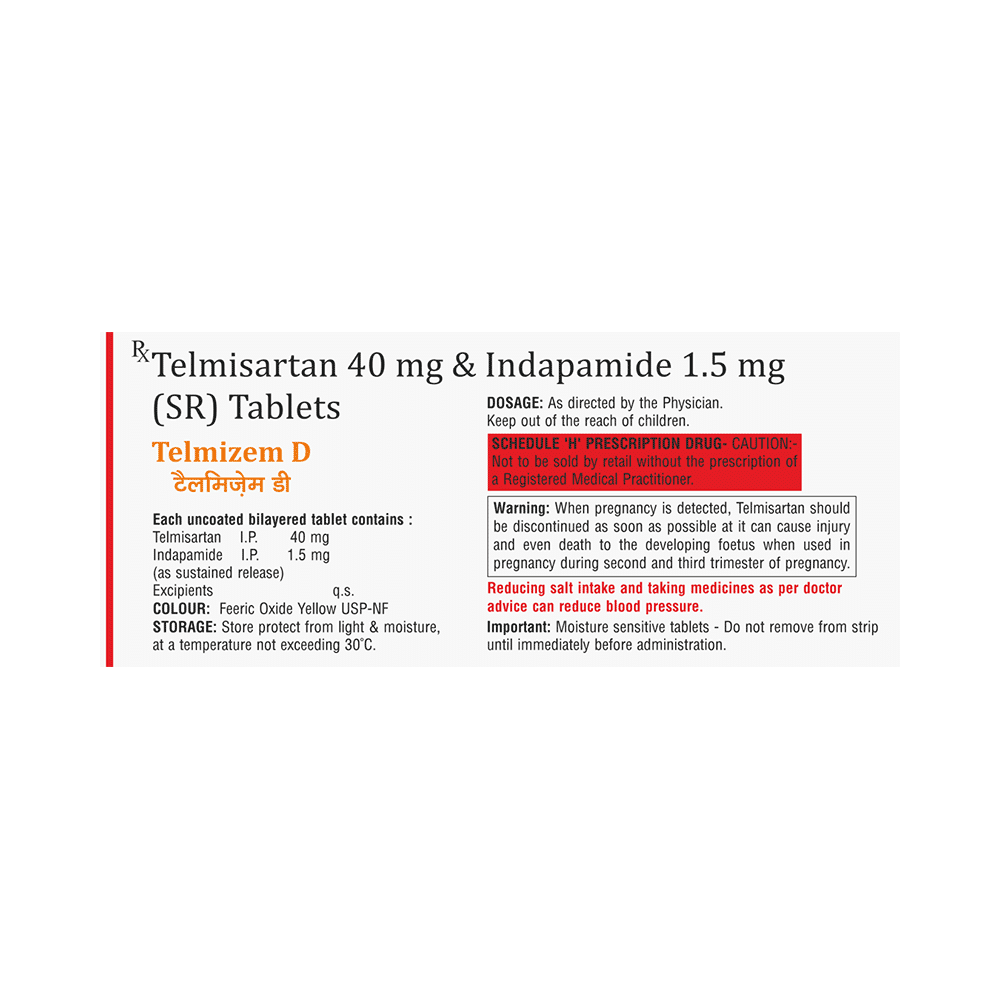 Telmizem D Tablet SR - Image 2