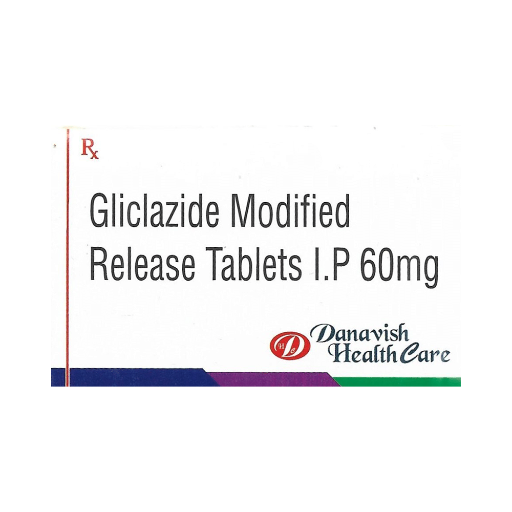 Danavish Gliclazide 60mg Tablet MR - Image 1