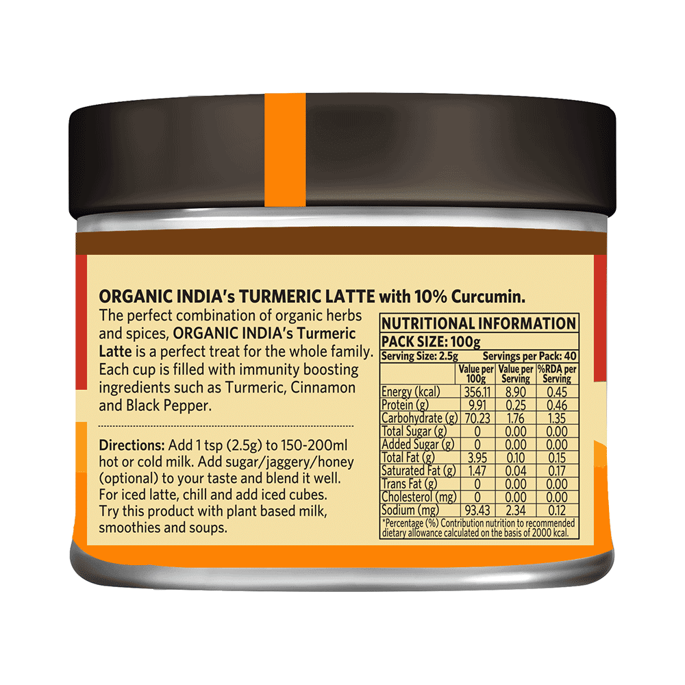 Organic India Turmeric Latte Instant Premix - Image 2